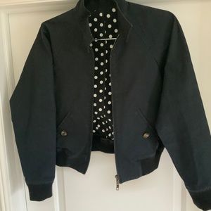 Valentino Cotton Bomber polka dot lining
